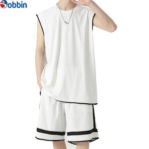 BOBBIN INDUSTRIES Best Manufacturer Hot Custom Men's Summer Casual Sleeveless Cotton Solid Color Plus Size Men's Tank Tops Sets - Product Image 1