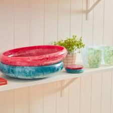 Resin Salad Bowl Eco-Friendly Dishwasher <b>Safe</b> Vibrant Color Handcrafted Decorative Piece for Dining Modern Kitchenware Tableware - Product Image 2