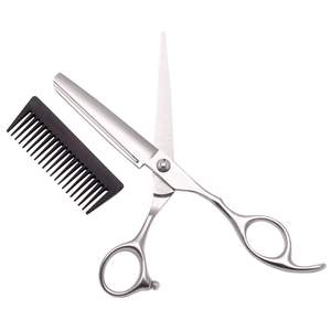 <b>Barber</b> Scissors Sharp Edge Bevel and Adjustable Screw Satin Finished Super Cut Scissors - Product Image 2