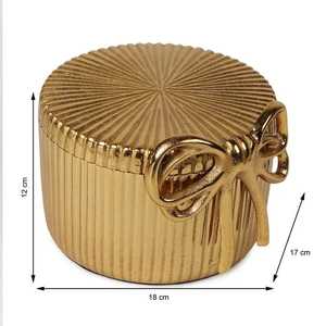 กล่องใส่เครื่องประดับเปลือกหอย Golden Heritage พร้อมลูกบิดมุก โลหะขัดเงา ทำด้วยมือ เป็นมิตรกับสิ่งแวดล้อม ทนทาน ดีไซน์หรูหรา เหมาะสำหรับเป็นของขวัญงานแต่งงาน - Product Image 6