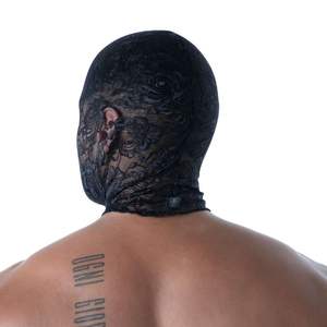 หน้ากากหนังสีดำแบบเปิดปาก ดีไซน์เซ็กซี่สำหรับผู้ชาย  วัสดุกันน้ำ เป็นมิตรกับสิ่งแวดล้อม  ตกแต่งด้วยลูกไม้  เหมาะสำหรับใส่ไปคลับ - Product Image 5