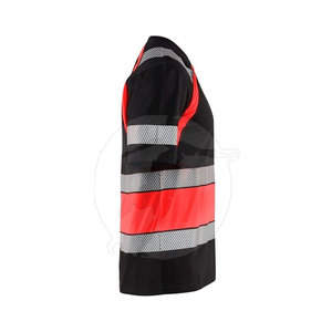 Camiseta de Trabajo Profesional Ligera con Bandas Reflectantes, Diseño Personalizado, Ajuste Cómodo, Poliéster Visible, Fabricante - Product Image 3