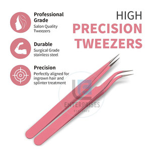 Pince à épiler pour extensions de cils, dernière conception, personnalisée, robuste, faible MOQ - Product Image 3