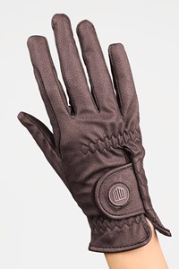 Gants d'équitation de luxe haute performance en cuir synthétique, gants équestres à doigts complets, vente en gros personnalisée, usine OEM - Product Image 2