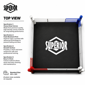 Nouvelle housse de ring de boxe personnalisée de qualité supérieure avec logo imprimé, pour sol de ring de boxe - Product Image 1