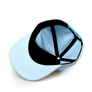 Light Blue Mesh Baseball Cap 6-Panel Fitted Unisex Outdoor Sport <b>Hat</b> Breathable Waterproof Spring <b>Summer</b> Casual Style - Product Image 6
