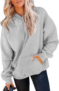Sudadera con Capucha Tejida para Mujer, Ultra Suave, Cálida, Ecológica, Transpirable, Forro Suave, Ajuste Flexible, Lista para el Movimiento, Capa Cómoda para Exteriores - Product Image 2