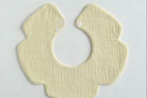 Babero de Muselina para Bebé JALBEBE, Babero de Gasa de Algodón Suave para Bebés, Cierre de un Solo Botón, Ecológico, Antibacteriano, para la Alimentación del Bebé - Product Image 4