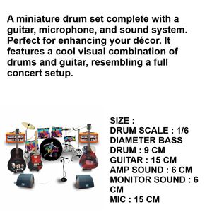 ชุดดนตรีจิ๋ว โมเดลตกแต่ง Coldplay - Product Image 3