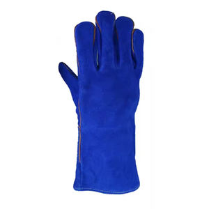 Gants de soudeur en cuir de vachette résistants à la chaleur, prix bas, fournisseur OEM, protection des mains, gants de travail pour le soudage. - Product Image 3