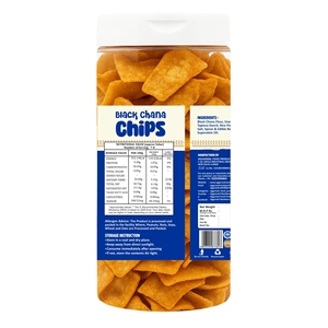 Chips de pois chiches noirs naturels saveur Biryani, croustillants et grillés, saveur épicée savoureuse, collation saine, emballage en vrac - Product Image 2
