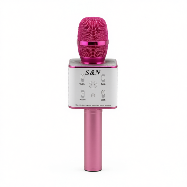 S&N Dynamic Plastic Wireless Karaoke Microphone Portable for Speaker with Mic for Singing Party Fun