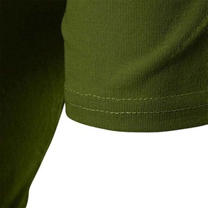 <b>Men's</b> Olive Green Hooded T-Shirt Slim Fit <b>Short</b> <b>Sleeve</b> Quick Dry Knitted Casual Summer Wear - Product Image 6