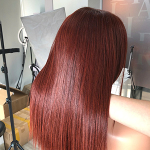 Prix de gros 100% brut vierge vietnamien humain dentelle trame os droit couleur Bronze Super Double Drawn Extensions de cheveux - Product Image 6