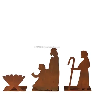 ฉากการประสูติที่ทำด้วยมือที่มีนางฟ้าเหมาะสำหรับตกแต่งบ้านเทศกาลคริสต์มาสการแสดงบนโต๊ะงานเฉลิมฉลองในวันหยุดทางศาสนา - Product Image 4