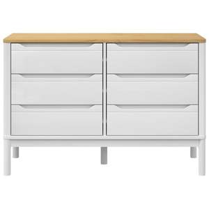 Cómoda Mediana Blanca de Madera de Pino Macizo - Product Image 5