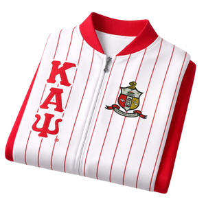 Chaqueta de Forro Polar con Rayas de la Fraternidad Griega Kappa Alpha Psi, con Diseño Elegante y Comodidad Premium para Uso Diario - Product Image 6