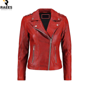 Blouson d'hiver pour femme en cuir d'agneau 100% de haute qualité, respirant, rembourrage en coton, nouveau tissu élégant - Product Image 1