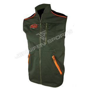 Chaleco de Pesca al Aire Libre al por Mayor, Verde, Sin Mangas, Multibolsillos, Transpirable, de Lona de Algodón, Bicolor, para Caza, para Hombre - Product Image 1
