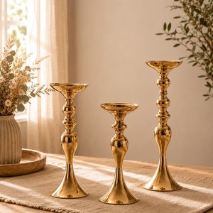 Candelabro de Metal de Primera Calidad con Diseño Elegante para Decoración de Bodas, Disponible a Precio de Fábrica - Product Image 2