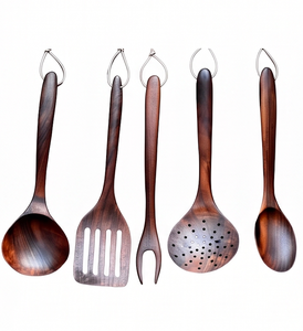 Premium <b>Bamboo</b> Wood <b>Cutlery</b> <b>Set</b> With Natural Finished Ideal For Stylish Home Dining And Wedding Tables Use - Product Image 1