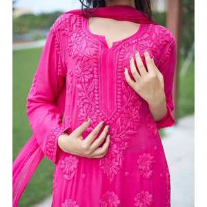 Conjunto de parte superior e inferior de tamaño XL cómodo para fiesta con Chic Dupatta - Product Image 3