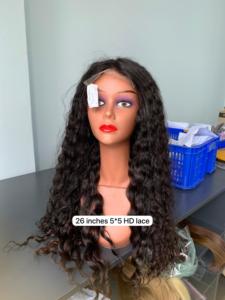 Vague profonde perruque fermeture 5*5 HD dentelle brut vietnamien et cuticule aligné vendeurs de cheveux humains de haute qualité - Product Image 2
