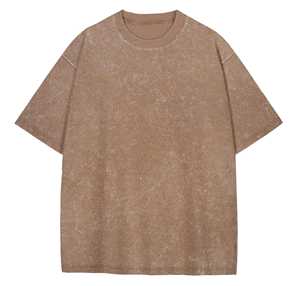 Camisetas de Cuello Redondo para Mujer, Lavadas con Ácido, Cómodas, Casuales, de Manga Corta, Personalizadas, Estampadas, de Color Liso - Product Image 6