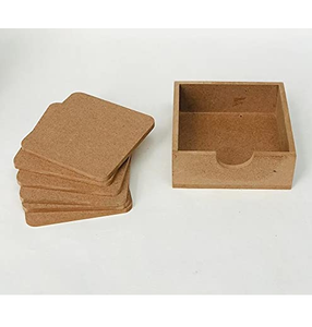 MDF <b>Coaster</b> With <b>Coaster</b> Stand Sublimation Blank MDF <b>Cork</b> <b>Coaster</b> Wholesale High Quality - Product Image 2