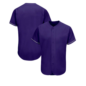 Tenues de sport d'été et d'hiver pour le baseball, 100% polyester, antibactériennes, respirantes, séchage rapide, tailles courtes et grandes, noms des joueurs/des équipes - Product Image 3