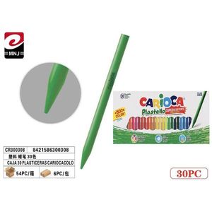 Pastelli Carioca Plastello 30 Colori Super Resistenti, Materiali Artistici - Product Image 1