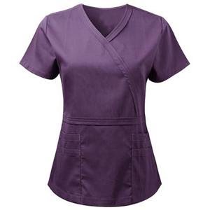 <b>Scrubs</b> Uniforms Sets Stand Collar Short Sleeve Heavy Duty Comfortable Hospital <b>Scrub</b> Suits Unique Design Women Knitted 2027 - Product Image 1