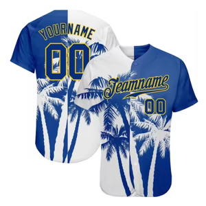 Maillots de baseball athlétiques de haute qualité à dégradé ombré, en maille œil-de-perdrix, confortables, séchage rapide, vente chaude, pour équipes sportives - Product Image 3