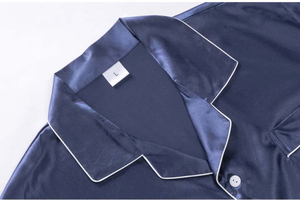 Conjunto de Pijamas de Satén para Hombre, Estilo Casual Moderno, Transpirable, Manga Larga, Suave y Cómodo, Ropa de Dormir de Poliéster, Talla Grande, Camisón de Invierno - Product Image 2