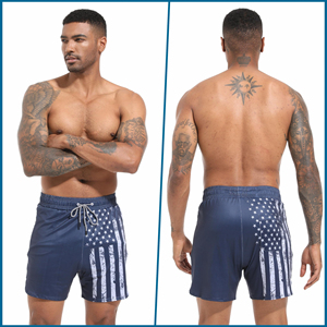 <b>Mens</b> Swim Shorts Stretch Custom Designer 4 Way Stretch Breathable Elastic Waist Pockets 100% Polyester Swimming Board <b>Trunks</b> - Product Image 2