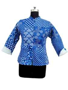 Chaqueta de Mujer 100% Algodón Acolchada Reversible Ecológica de Invierno con Estampado Floral, Mangas Largas y Forro de Algodón - Product Image 4