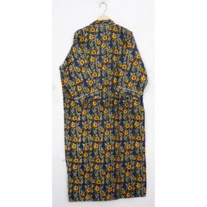 Kimono léger en coton 100% fait main à imprimé floral, idéal pour l'été, le spa, comme peignoir, ou comme robe de nuit romantique longue, ou comme tenue de plage ou de bikini. - Product Image 6