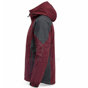 Vestes de performance d'entraînement en plein air pour hommes, hiver, à capuche, légères, personnalisées, pour la course à pied, le fitness, le cyclisme, athlétiques, fermeture éclair intégrale - Product Image 3