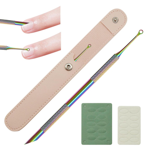 Customized Packaging Precision Stainless Steel Loop Cuticle Pusher Professional Salon Nail <b>Tool</b> Professional Supplier - Product Image 6