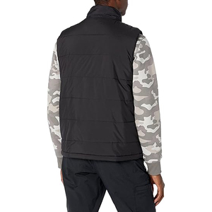 Gilet matelassé bleu clair, veste sans manches bleu poussière pour homme, gilet matelassé décontracté en duvet alternatif - Product Image 5