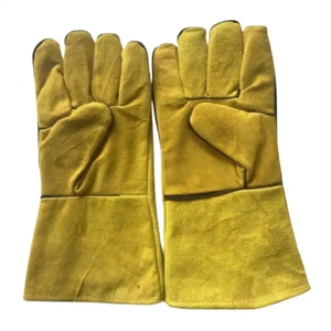 Guantes de Seguridad de Cuero Vacuno con Malla para Protección de Manos, Ropa de Trabajo, Bomberos, Chaqueta de Trabajo Industrial - Product Image 5