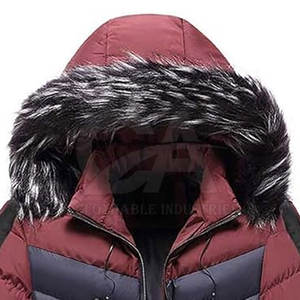 Chaqueta de Invierno Resistente para Hombre, Cortavientos, con Capucha de Piel Sintética, Parka de Invierno a Prueba de Nieve con Ribete de Piel Sintética - Product Image 3