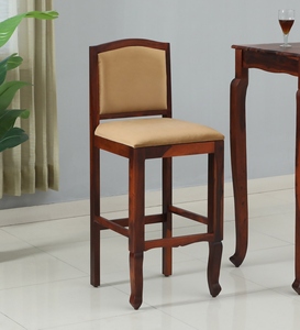 PU Leather <b>Bar</b> <b>Stool</b> Honey Oak Finish Counter <b>Height</b> Kitchen Furniture Handcrafted Durable <b>Adjustable</b> Metal Base Commercial Use - Product Image 4