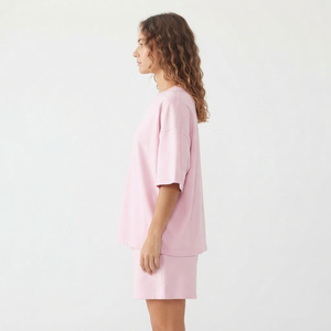 2026 Women's Casual Wear Short Sleeve T Shirt and Shorts <b>Set</b> Factory Price Two Piece Custom Logo Streetwear Women <b>Twin</b> <b>Set</b> - Product Image 6