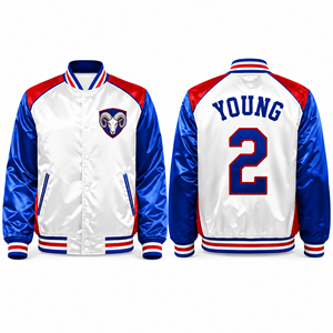Veste en satin unisexe à boutons-pression, production sur mesure en gros, personnalisation, marque privée, commande d'échantillons, faible MOQ, international - Product Image 2
