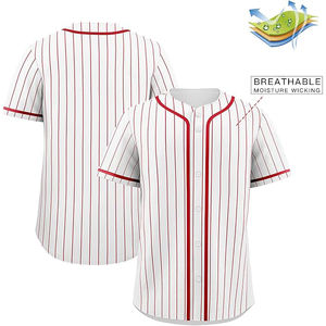 Maillots de baseball haut de gamme en tissu léger et durable en mélange de polyester, avec manches raglan pour une liberté de mouvement totale - Product Image 2