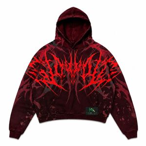 OEM Service High Quality Heavyweight <b>Hoodie</b> Dark <b>Aesthetic</b> Dragon Wing Design Fashion Top - Product Image 1