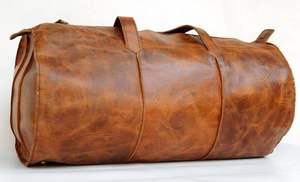 Sac de voyage en cuir véritable de qualité supérieure pour hommes, sacs en cuir respirants personnalisés pour la vente en ligne - Product Image 5