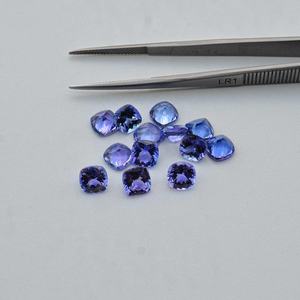 เบาะพลอย tanzanite เหลี่ยมเพชรพลอยจากธรรมชาติ6มม. ตัดเป็นอัญมณีชิ้นเดียว - Product Image 2