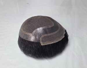 Toupee para Hombre Taz Hair, Peluca de Cabello Humano 100%, Densidad 60%-150%, Cabello Remy Indio, Resistente al Agua, Suave, Ondulado Profundo - Product Image 6